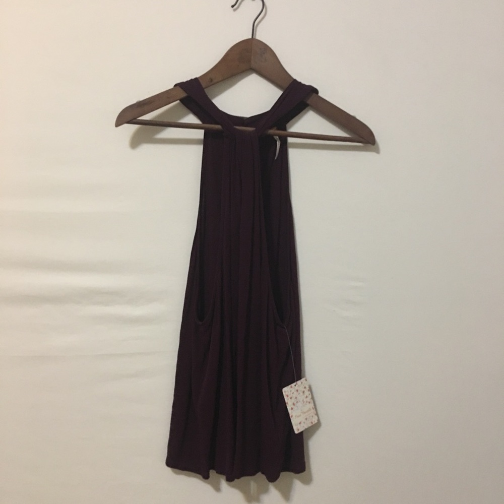 Free People Plum Sleeveless Top
